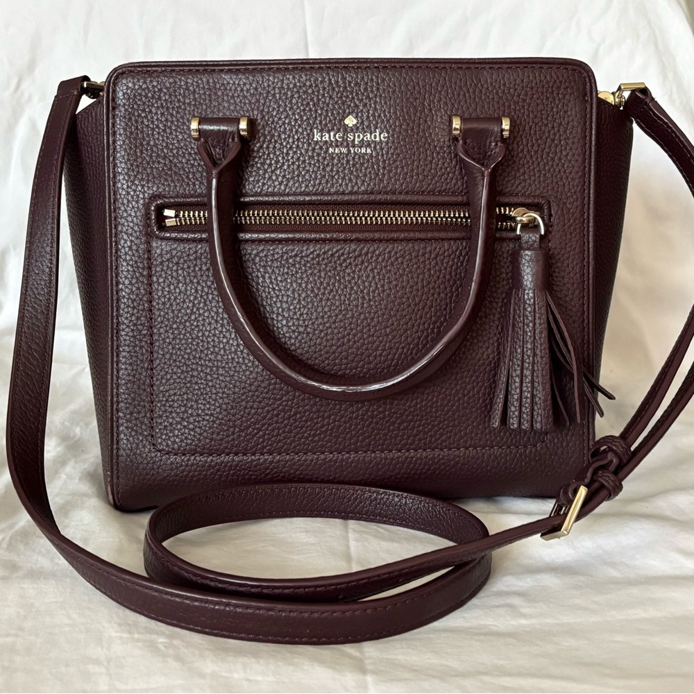 Kate Spade Chester Street small Allyn chocolate cherry